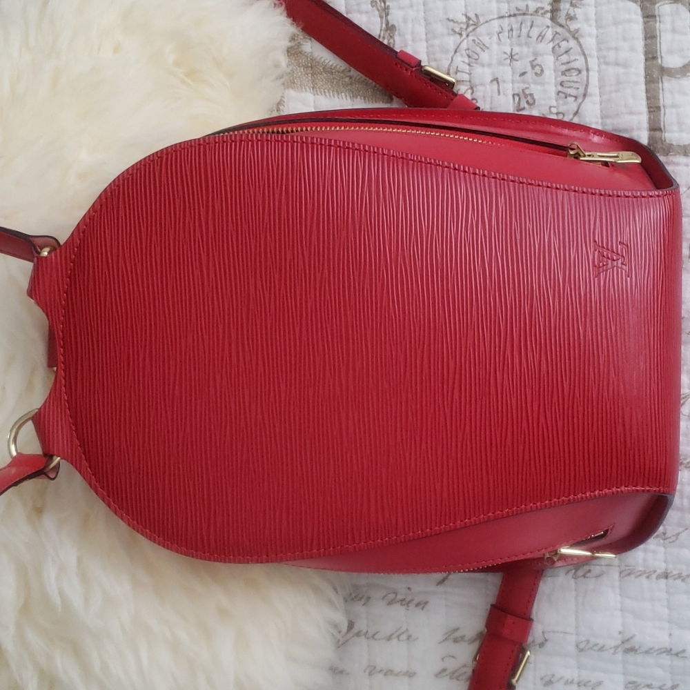 Vintage Red Epi Mabillon backpack
